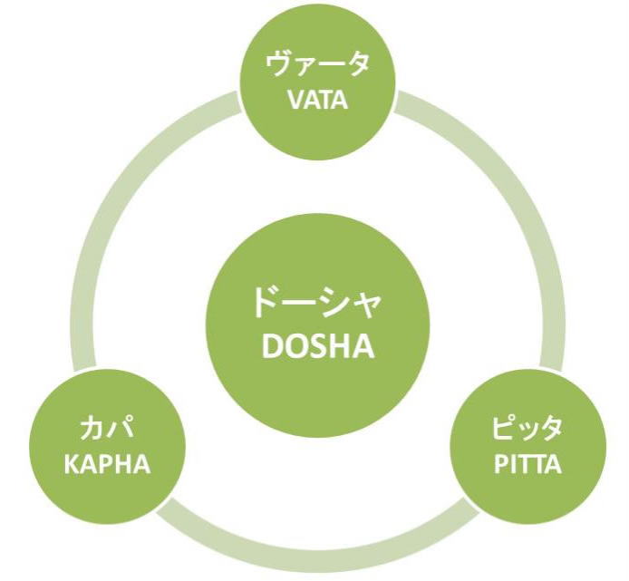 トリ・ドーシャと呼ばれる三つの要素