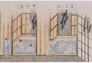 『蘆の湯風呂内の全図』の一部