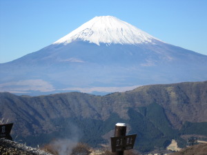 大湧谷からの富士山